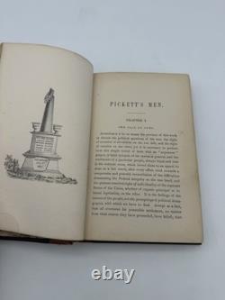 1870 Pickett's Men Walter Harrison Gettysburg Confederate Civil War 1st Ed