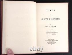 1872 Idyls of Gettysburg Miss E. Latimer Civil War Events Illustrated