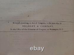 1874 HOLY BIBLE antique POST CIVIL WAR family BIBLE illustrated DICTIONARY study