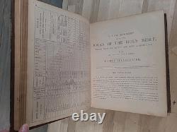 1874 HOLY BIBLE antique POST CIVIL WAR family BIBLE illustrated DICTIONARY study