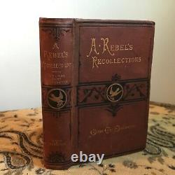 1875 Eggleston's A Rebel's Recollections Scarce First Edition Civil War