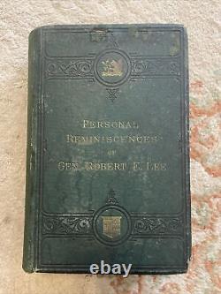 1875 Jones PERSONAL REMINISCENCES OF GEN ROBERT E LEE Civil War Rare Book