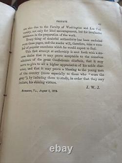 1875 Jones PERSONAL REMINISCENCES OF GEN ROBERT E LEE Civil War Rare Book