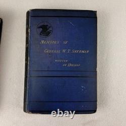 1875 Memoirs of General W. T. Sherman First Edition 2 Vol Set Civil War Maps