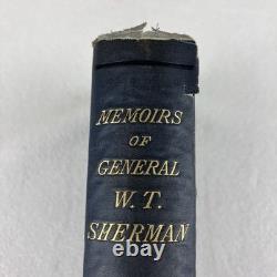 1875 Memoirs of General W. T. Sherman First Edition 2 Vol Set Civil War Maps