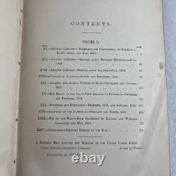 1875 Memoirs of General W. T. Sherman First Edition 2 Vol Set Civil War Maps