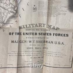 1875 Memoirs of General W. T. Sherman First Edition 2 Vol Set Civil War Maps