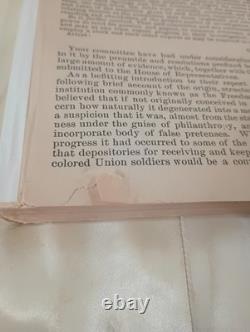 1876 Frederick Douglas 44th Congress Freedman's Bank 217 Page Commitee Report