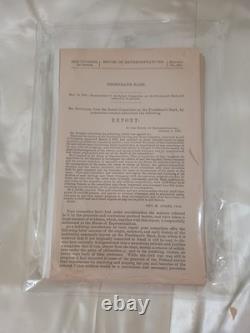 1876 Frederick Douglas 44th Congress Freedman's Bank 217 Page Commitee Report