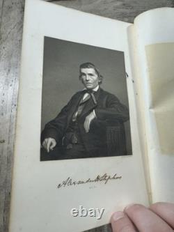 1878 Antique Civil War Book Life of Alexander H. Stephens 1st edition, Rare