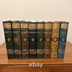 1880-1900 collection LITTLE WOMEN Civil War COMPLETE SET Works LOUISA MAY ALCOTT