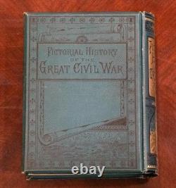1881 Pictorial History of the Great Civil War Battles By Sea & Land Fine Binding