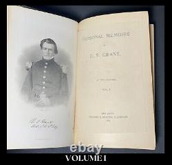 1885 ANTIQUE CIVIL WAR BOOKS Personal Memoirs of U. S. GRANT 1st Edition