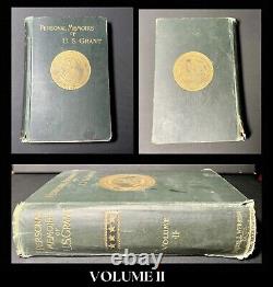 1885 ANTIQUE CIVIL WAR BOOKS Personal Memoirs of U. S. GRANT 1st Edition
