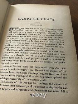 1886 Camp-Fire Chats of the Civil War by Washington Davis illustrated