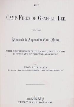 1886 Confederate General ROBERT E LEE History STONEWALL JACKSON Civil War C. S. A