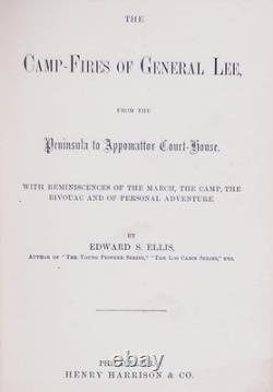 1886 Confederate General ROBERT E LEE History STONEWALL JACKSON Civil War C. S. A
