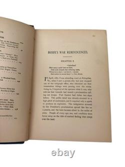1887 Antique Civil War Book Mosby's War Reminiscences Mosby, RARE