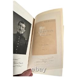 1888 Personal Memoirs of P. H. Phillip Sheridan General US Army Civil War 1st Ed