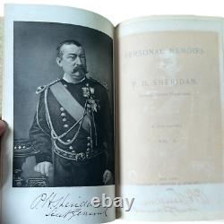 1888 Personal Memoirs of P. H. Phillip Sheridan General US Army Civil War 1st Ed