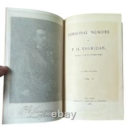 1888 Personal Memoirs of P. H. Phillip Sheridan General US Army Civil War 1st Ed