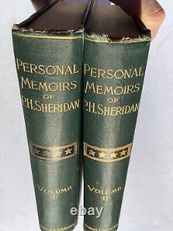 1888 Personal Memoirs of P H Sheridan Vol I & II Civil War History