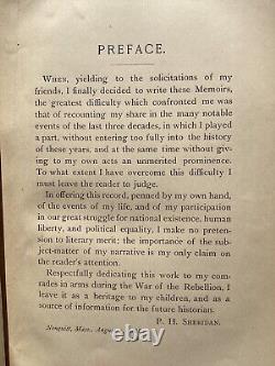 1888 Personal Memoirs of P H Sheridan Vol I & II Civil War History