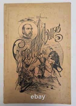 1889 Gettysburg Cyclorama Souvenir Philippoteaux Foldout Map Boston Civil War