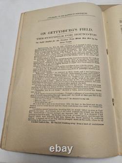1889 Gettysburg Cyclorama Souvenir Philippoteaux Foldout Map Boston Civil War