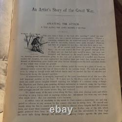 1890 An Artist's Story of the Great War by Edwin Forbes Civil War Leather