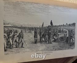 1890 An Artist's Story of the Great War by Edwin Forbes Civil War Leather