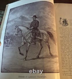 1890 An Artist's Story of the Great War by Edwin Forbes Civil War Leather