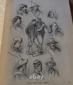 1890 An Artist's Story of the Great War by Edwin Forbes Civil War Leather