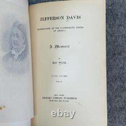 1890 Jefferson Davis Ex-President of the Confederate States of America 1st Ed 1890 Jefferson Davis Ex-President of the Confederate States of America 1st Ed