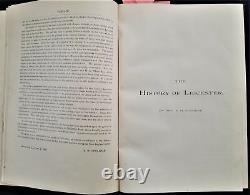 1890 antique LEICESTER ma HISTORY indian nipmuck genealogy civil war slavery