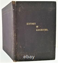 1890 antique LEICESTER ma HISTORY indian nipmuck genealogy civil war slavery
