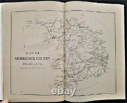 1890 antique MIDDLESEX COUNTY ma HISTORY BIOGRAPHICAL SKETCHES indian civil war