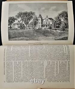 1890 antique MIDDLESEX COUNTY ma HISTORY BIOGRAPHICAL SKETCHES indian civil war