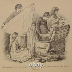 1891 edition XMAS set LITTLE WOMEN Civil War FIRST 8th Works LOUISA MAY ALCOTT