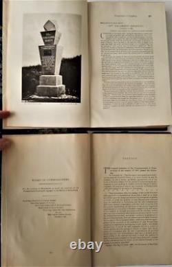 1893 antique GETTYSBURG CIVIL WAR MONUMENTS dedication 2-vol set pennsylvania pa