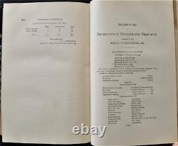1893 antique GETTYSBURG CIVIL WAR MONUMENTS dedication 2-vol set pennsylvania pa