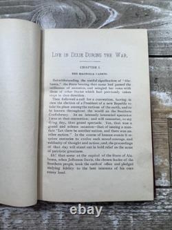 1894 Antique Civil War Book Life in Dixie During the War Gay