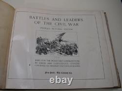 1894 CENTURY WAR BOOK Battles & Leaders of the Civil War Restored 3/4 Leather