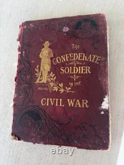 1895 Confederate Soldier in the Civil War Ben La Bree Antique Book As-Is