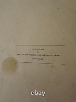 1895 Confederate Soldier in the Civil War Ben La Bree Antique Book As-Is