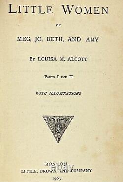 1895 men edition LITTLE WOMEN Louisa May ALCOTT SET Civil War FIRST 2nd 3rd BOOK