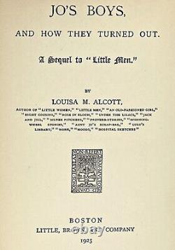 1895 men edition LITTLE WOMEN Louisa May ALCOTT SET Civil War FIRST 2nd 3rd BOOK