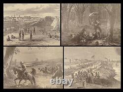 1896 HUGE Harper's CIVIL WAR Pictorial History Illustrated MAPS Battle Scenes