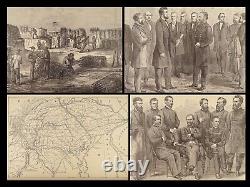 1896 HUGE Harper's CIVIL WAR Pictorial History Illustrated MAPS Battle Scenes