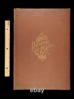 1896 HUGE Harper's CIVIL WAR Pictorial History Illustrated MAPS Battle Scenes